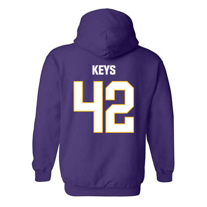 LSU - NCAA Football : Davhon Keys - Classic Shersey Hooded Sweatshirt-1