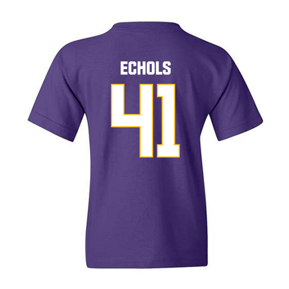LSU - NCAA Football : Justin Echols - Classic Shersey Youth T-Shirt-1