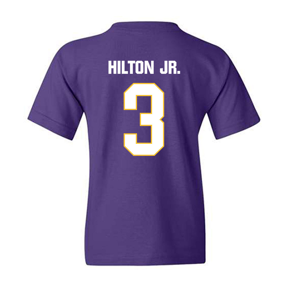 LSU - NCAA Football : Chris Hilton Jr. - Classic Shersey Youth T-Shirt-1