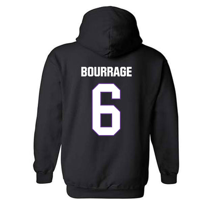 LSU - NCAA Women's Basketball : Divine Bourrage - Classic Shersey Hooded Sweatshirt-1