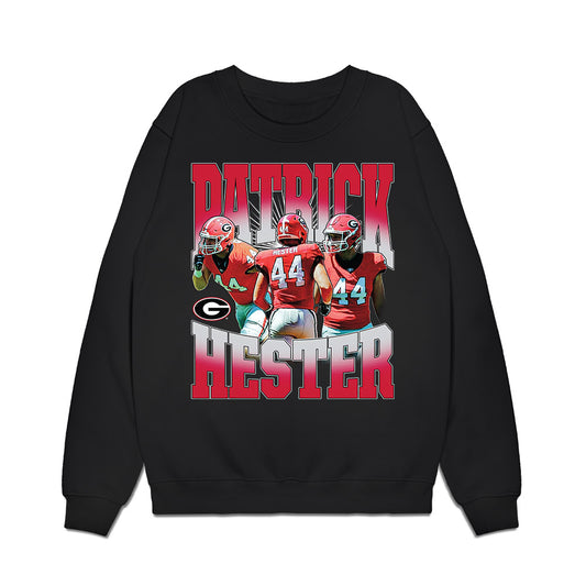 Georgia - NCAA Football : Patrick Hester - Collage Premium Crewneck Sweatshirt-0