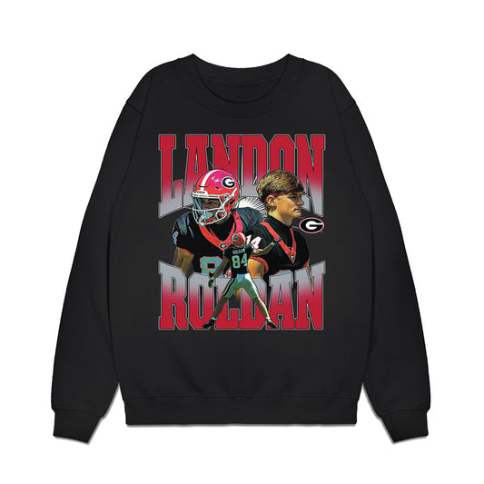 Georgia - NCAA Football : Landon Roldan - Collage Premium Crewneck Sweatshirt-0