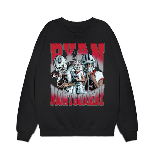 Georgia - NCAA Football : Ryan Montgomery - Collage Premium Crewneck Sweatshirt-0