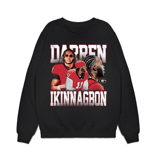 Georgia - NCAA Football : Darren Ikinnagbon - Collage Premium Crewneck Sweatshirt-0
