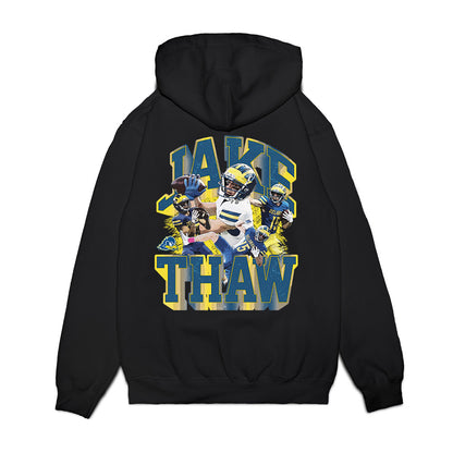 Delaware - NCAA Football : Jake Thaw - Collage Premium Hooded Sweatshirt-1