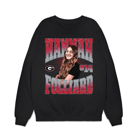 Georgia - NCAA Women's Soccer : Hannah Folliard - Collage Premium Crewneck Sweatshirt-0