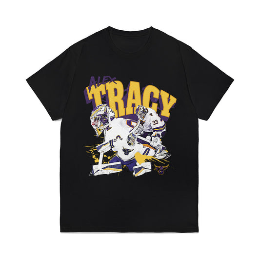 Minn. St. - NCAA Men's Ice Hockey : Alex Tracy - Collage Comfort Colors T-Shirt-0