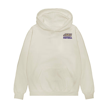 JMU - NCAA Football : Miles Halbert - Collage Premium Hooded Sweatshirt-0
