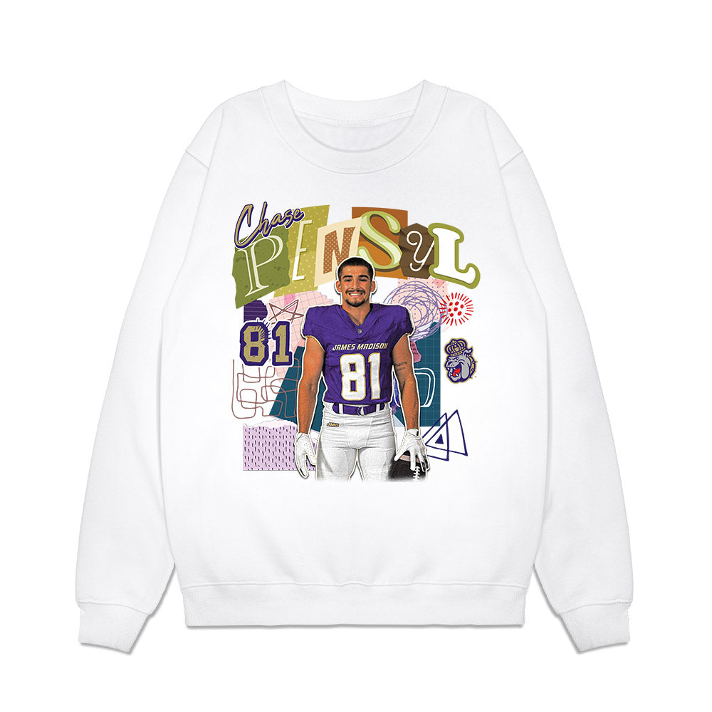 JMU - NCAA Football : Chase Pensyl - Collage Premium Crewneck Sweatshirt-0