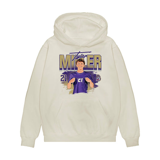 JMU - NCAA Men's Soccer : Tyler Miller - Collage Premium Hooded Sweatshirt-0