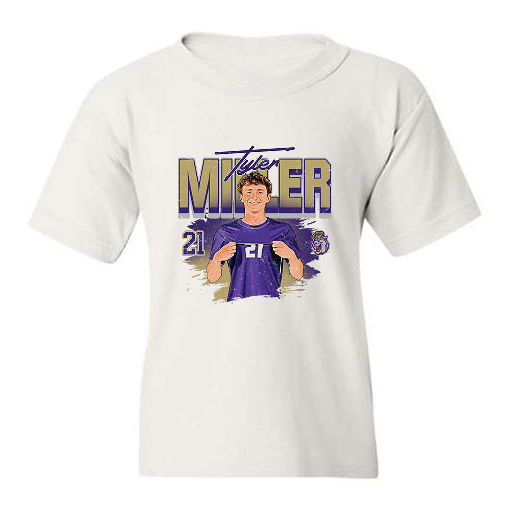 JMU - NCAA Men's Soccer : Tyler Miller - Collage Youth T-Shirt-0
