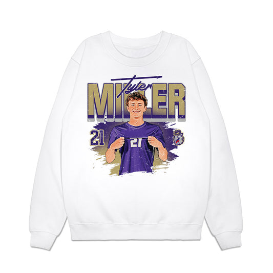 JMU - NCAA Men's Soccer : Tyler Miller - Collage Premium Crewneck Sweatshirt-0