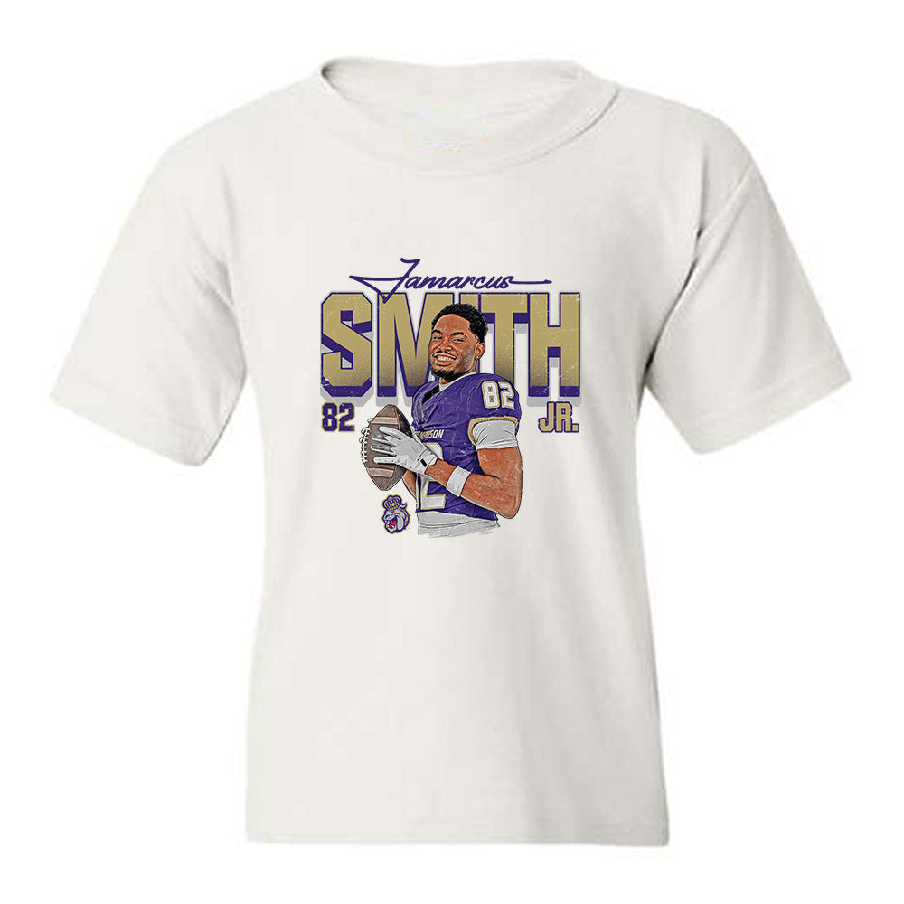 JMU - NCAA Football : Jamarcus Smith Jr - Collage Youth T-Shirt-0