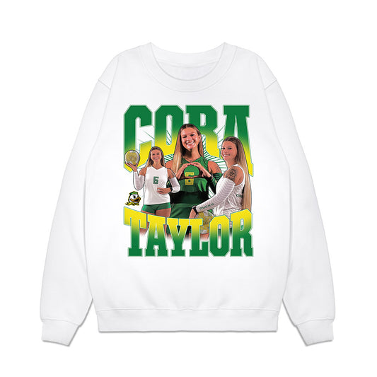 Oregon - NCAA Women's Volleyball : Cora Taylor - Collage Premium Crewneck Sweatshirt-0