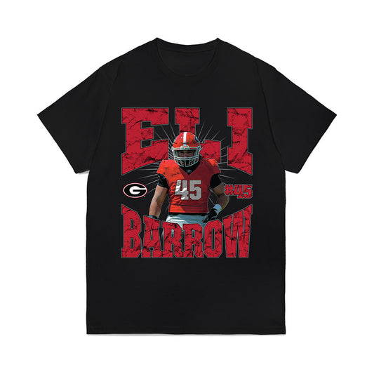 Georgia - NCAA Football : Eli Barrow - Collage Comfort Colors T-Shirt-0
