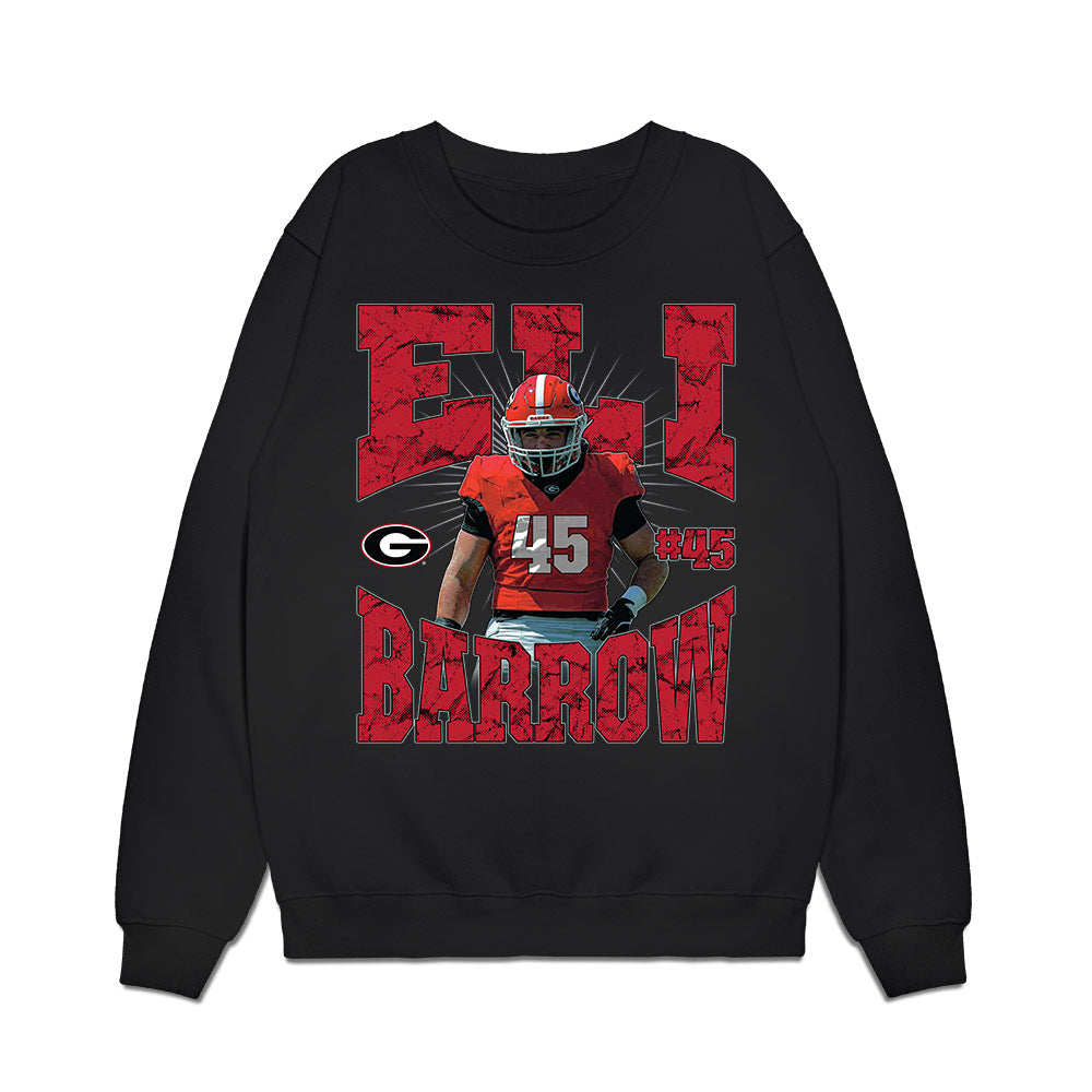 Georgia - NCAA Football : Eli Barrow - Collage Premium Crewneck Sweatshirt-0