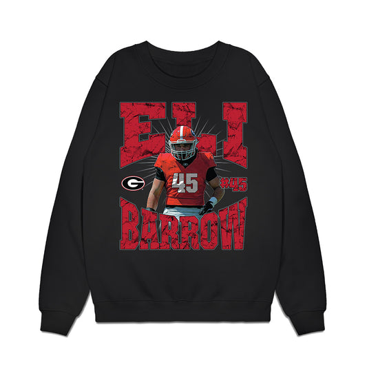 Georgia - NCAA Football : Eli Barrow - Collage Premium Crewneck Sweatshirt-0