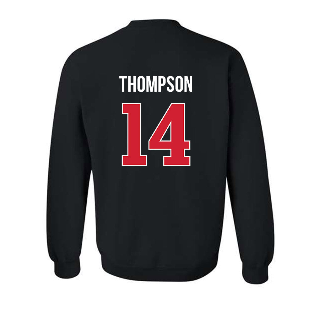 Rutgers - NCAA Football : Jordan Thompson - Classic Shersey Crewneck Sweatshirt-1