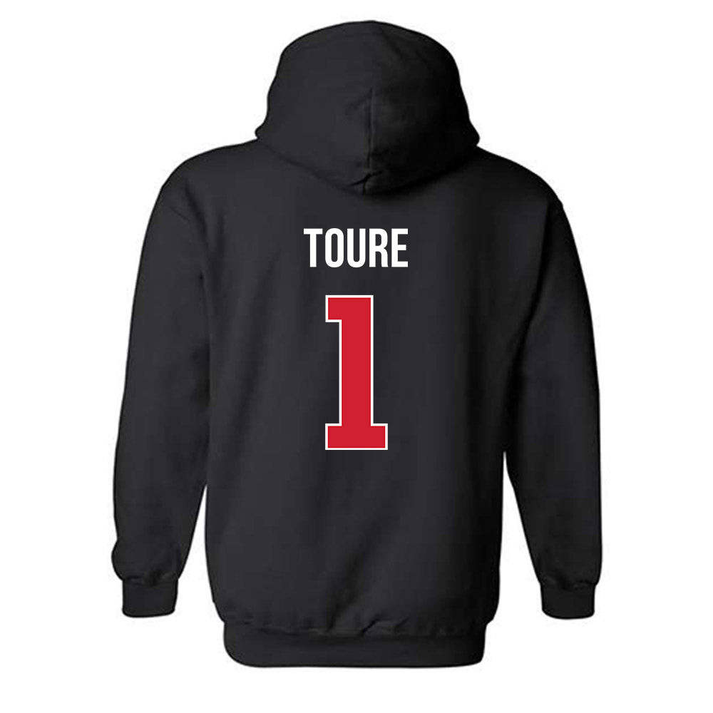 Rutgers - NCAA Football : FamH Toure - Classic Shersey Hooded Sweatshirt-1