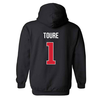 Rutgers - NCAA Football : FamH Toure - Classic Shersey Hooded Sweatshirt-1