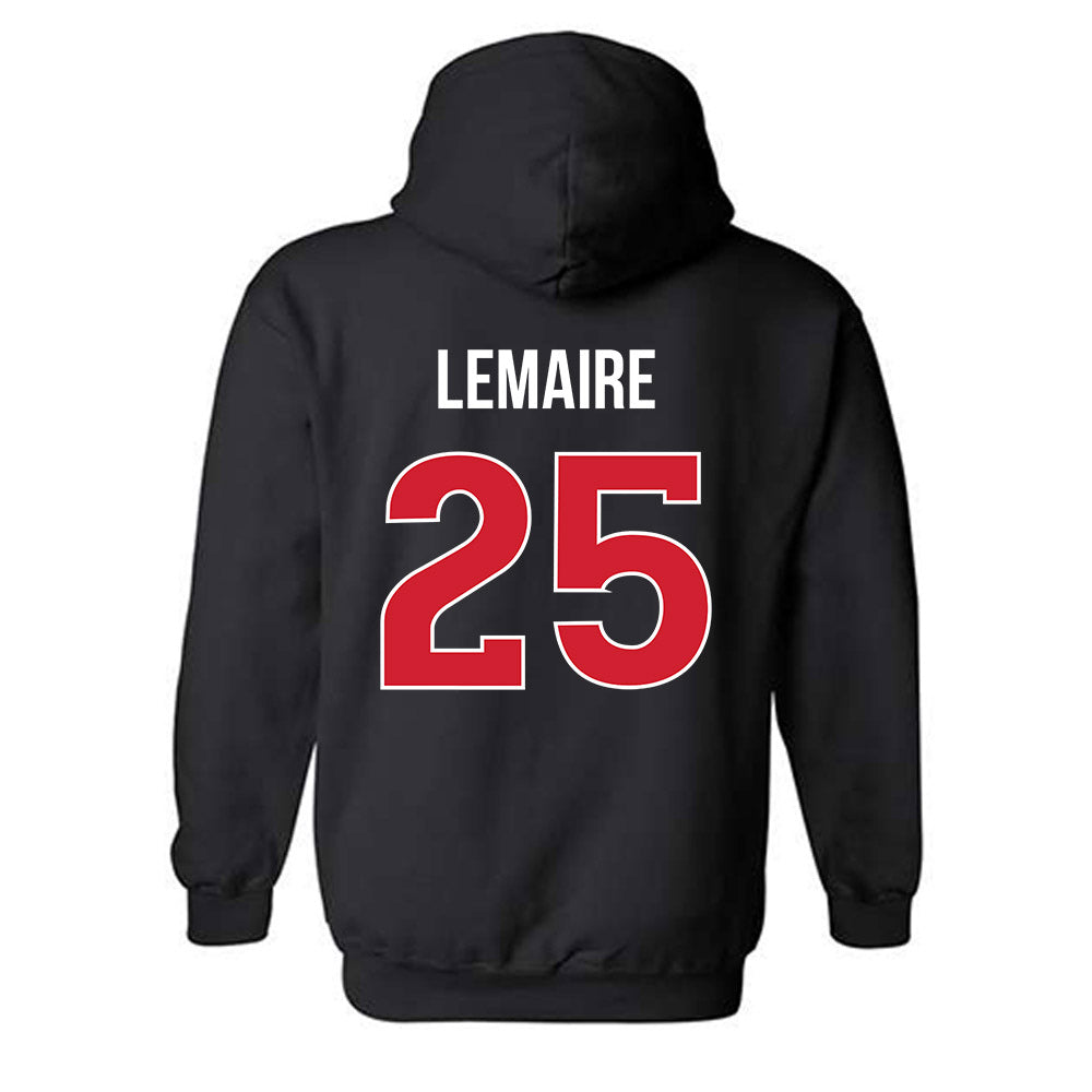 Rutgers - NCAA Men's Soccer : Cedric Lemaire - Classic Shersey Hooded Sweatshirt-1