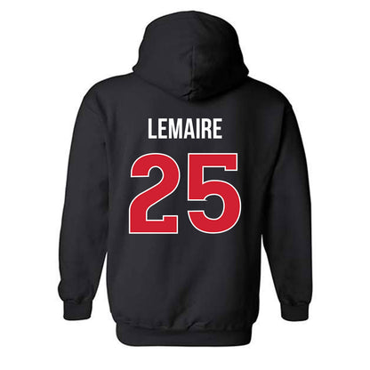 Rutgers - NCAA Men's Soccer : Cedric Lemaire - Classic Shersey Hooded Sweatshirt-1