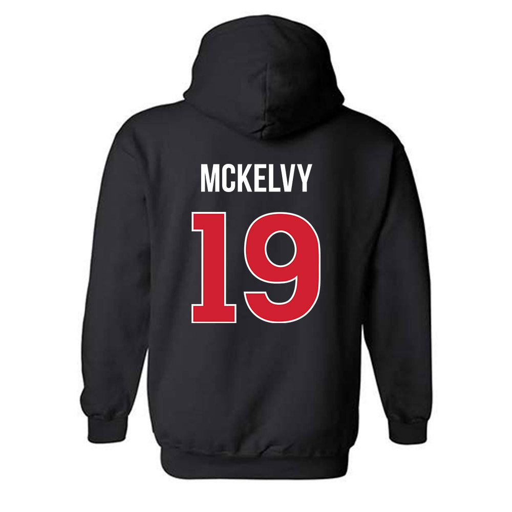 Rutgers - NCAA Men's Lacrosse : Ben McKelvy - Classic Shersey Hooded Sweatshirt-1