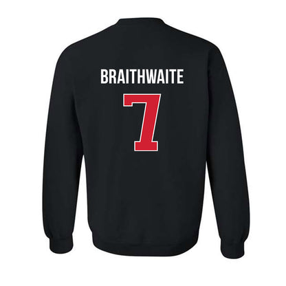 Rutgers - NCAA Football : Dylan Braithwaite - Classic Shersey Crewneck Sweatshirt-1