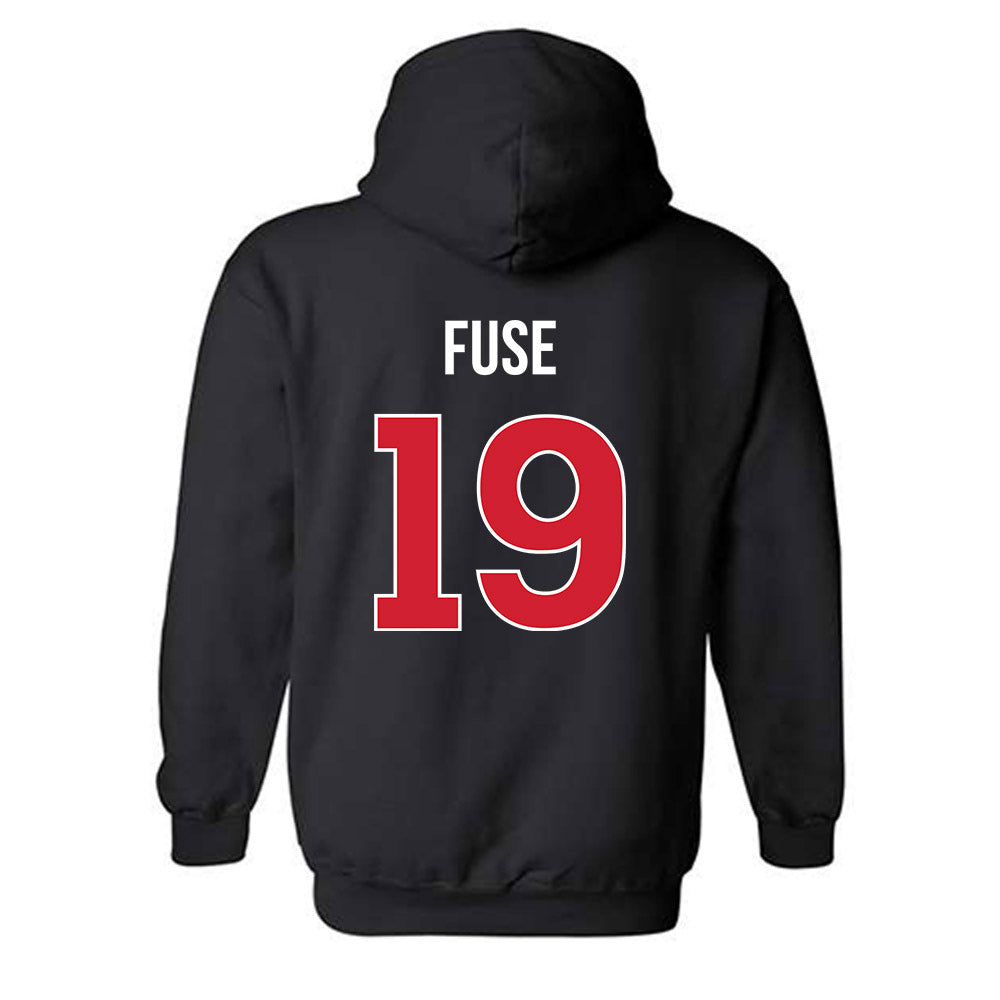 Rutgers - NCAA Football : Davoun Fuse - Classic Shersey Hooded Sweatshirt-1