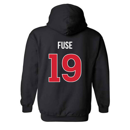 Rutgers - NCAA Football : Davoun Fuse - Classic Shersey Hooded Sweatshirt-1