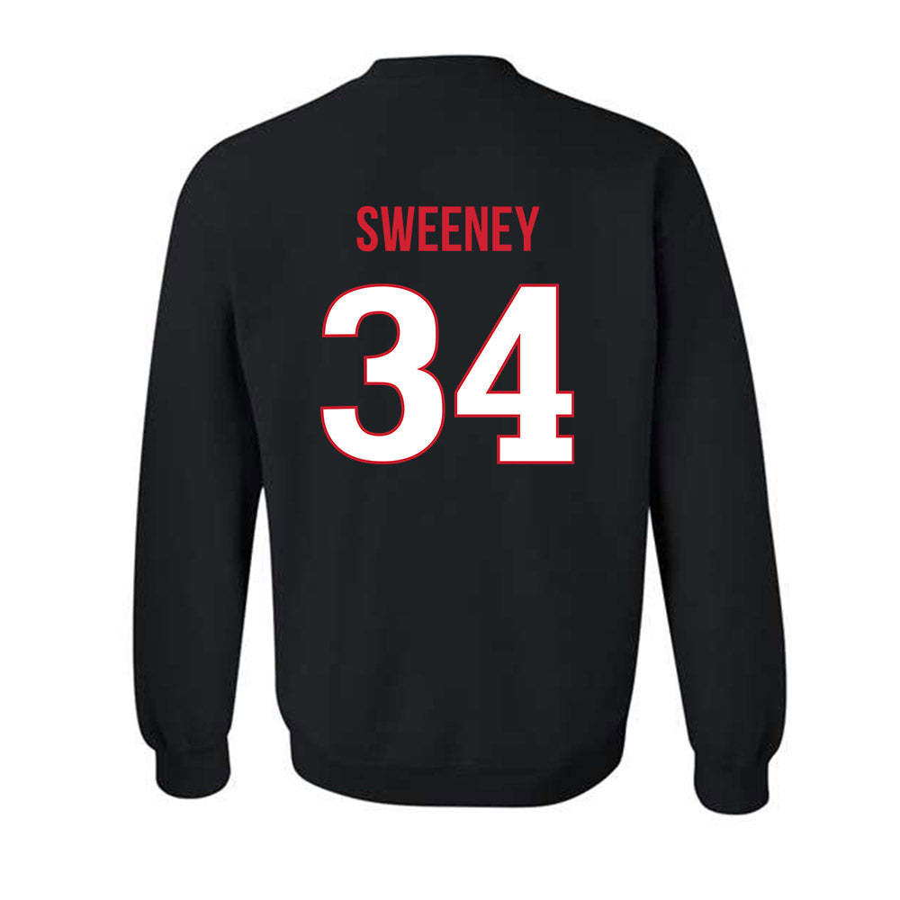 Rutgers - NCAA Baseball : Jack Sweeney - Replica Shersey Crewneck Sweatshirt-1