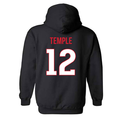 Rutgers - NCAA Men's Soccer : Jackson Temple - Replica Shersey Hooded Sweatshirt-1