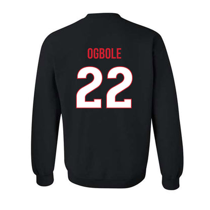 Rutgers - NCAA Men's Basketball : Emmanuel Ogbole - Replica Shersey Crewneck Sweatshirt-1