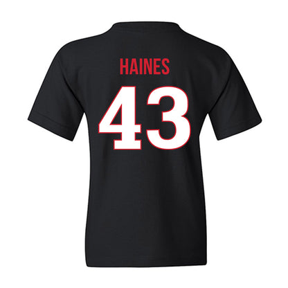 Rutgers - NCAA Baseball : Finn Haines - Replica Shersey Youth T-Shirt-1