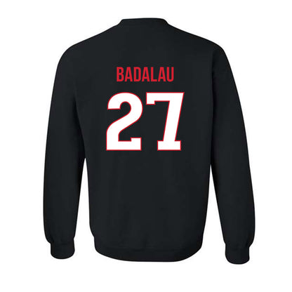 Rutgers - NCAA Men's Basketball : Denis Badalau - Replica Shersey Crewneck Sweatshirt-1