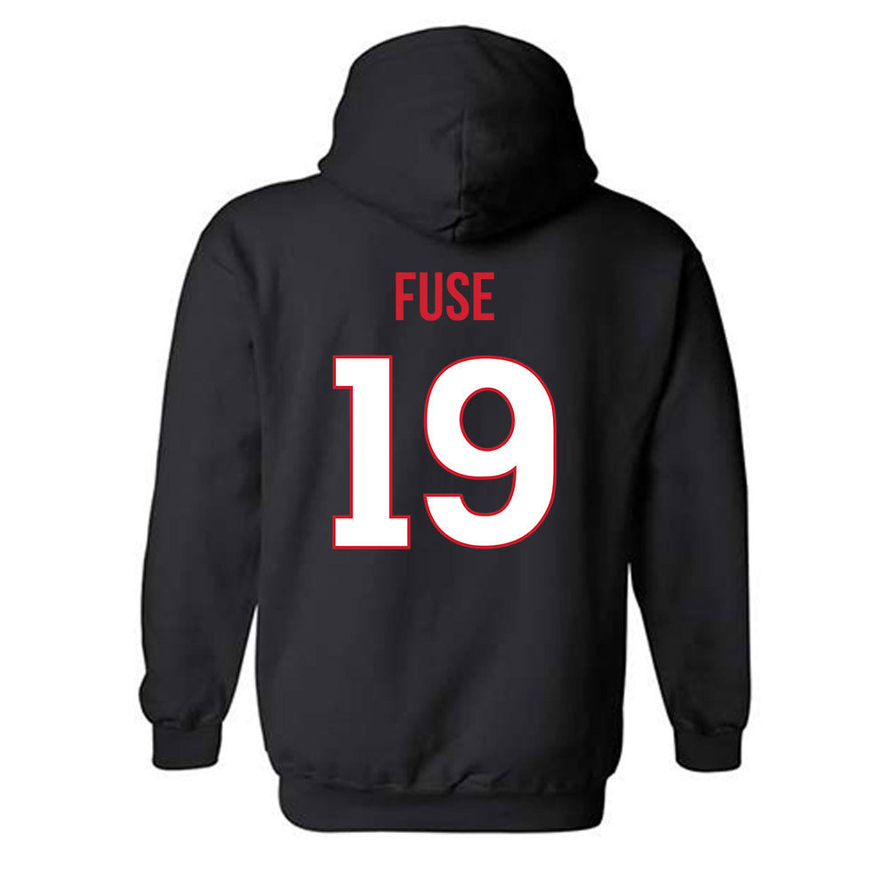 Rutgers - NCAA Football : Davoun Fuse - Replica Shersey Hooded Sweatshirt-1