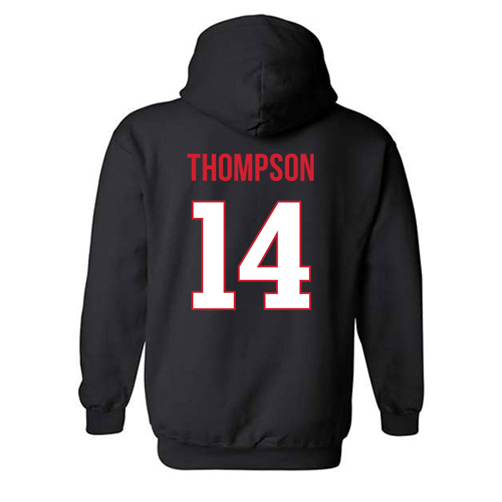 Rutgers - NCAA Football : Jordan Thompson - Replica Shersey Hooded Sweatshirt-1