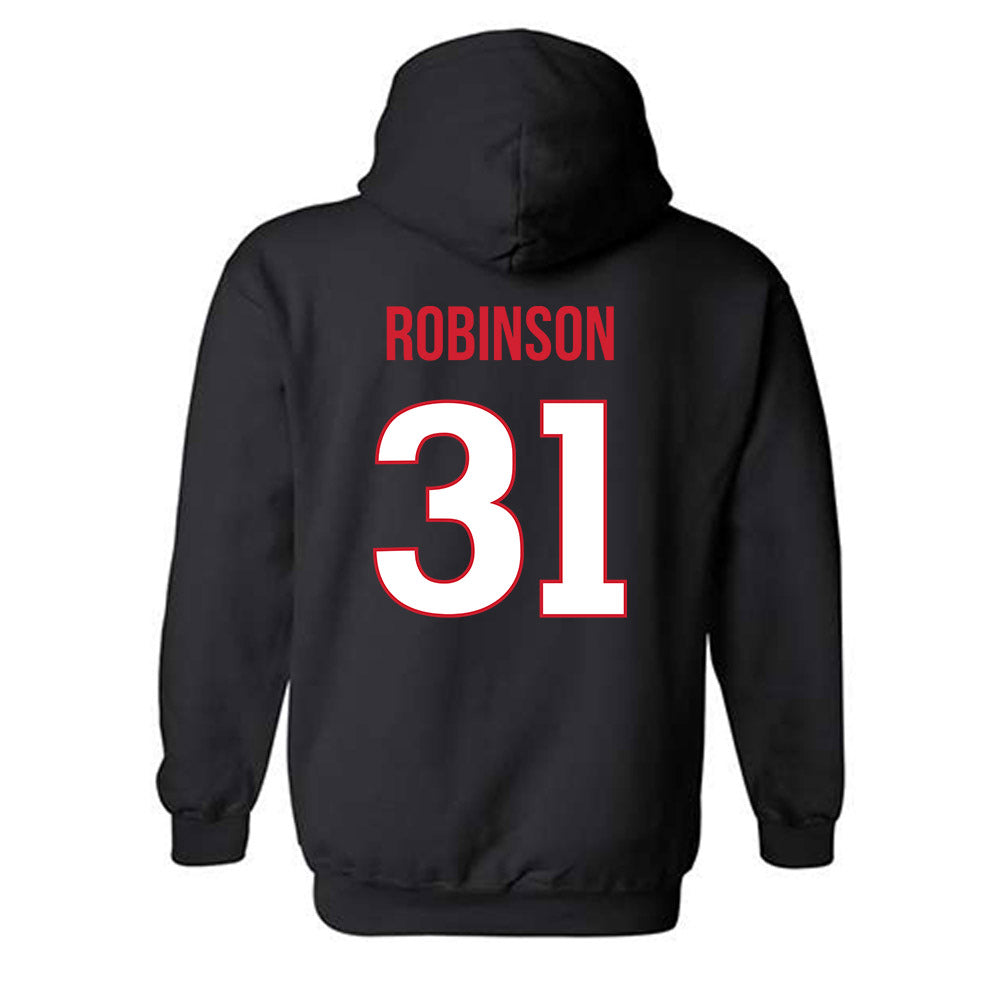Rutgers - NCAA Football : Michael Robinson - Replica Shersey Hooded Sweatshirt-1