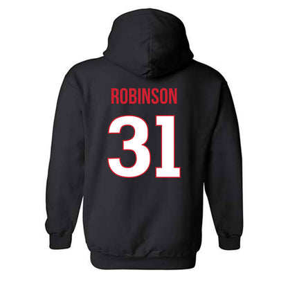 Rutgers - NCAA Football : Michael Robinson - Replica Shersey Hooded Sweatshirt-1