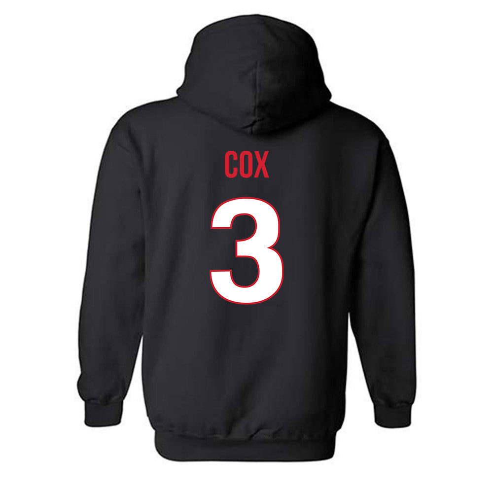 Rutgers - NCAA Women's Soccer : Abigail Cox - Replica Shersey Hooded Sweatshirt-1