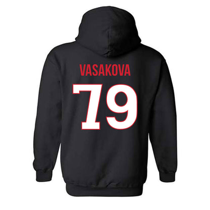 Rutgers - NCAA Women's Soccer : Adela Vasakova - Replica Shersey Hooded Sweatshirt-1