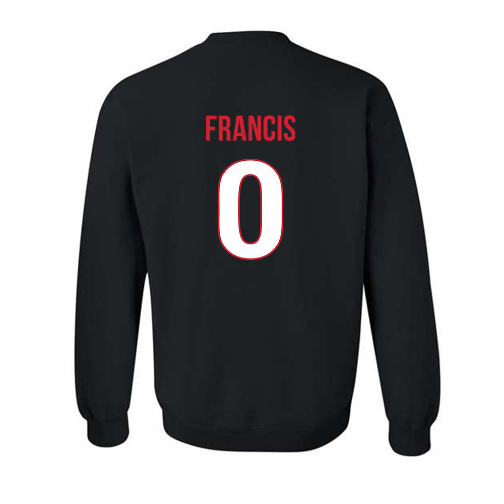 Rutgers - NCAA Men's Basketball : Tariq Francis - Replica Shersey Crewneck Sweatshirt-1