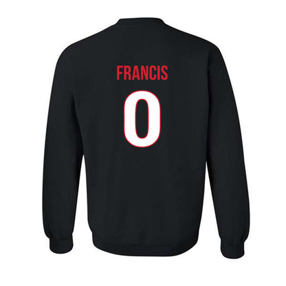 Rutgers - NCAA Men's Basketball : Tariq Francis - Replica Shersey Crewneck Sweatshirt-1