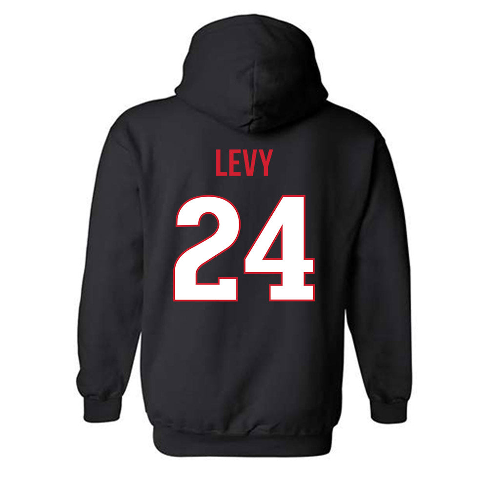 Rutgers - NCAA Football : Kevin Levy - Replica Shersey Hooded Sweatshirt-1