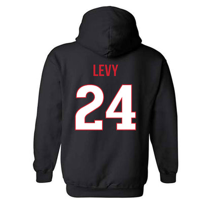 Rutgers - NCAA Football : Kevin Levy - Replica Shersey Hooded Sweatshirt-1