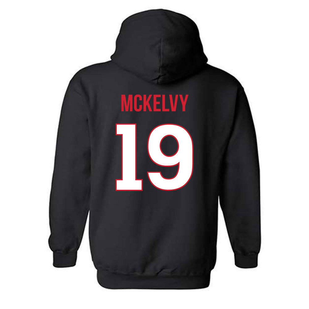 Rutgers - NCAA Men's Lacrosse : Ben McKelvy - Replica Shersey Hooded Sweatshirt-1