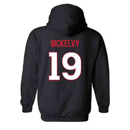 Rutgers - NCAA Men's Lacrosse : Ben McKelvy - Replica Shersey Hooded Sweatshirt-1