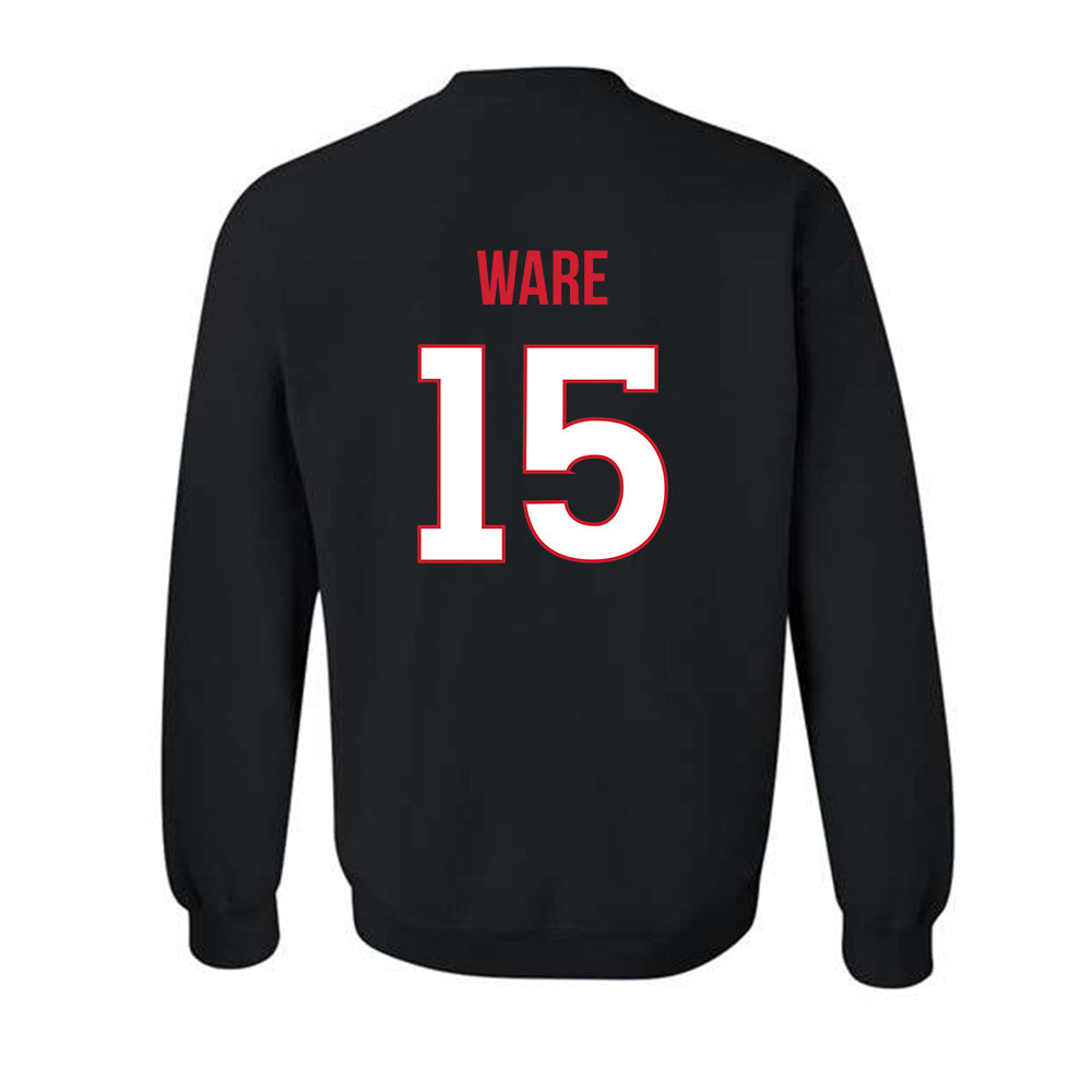 Rutgers - NCAA Men's Basketball : Gevonte Ware - Replica Shersey Crewneck Sweatshirt-1