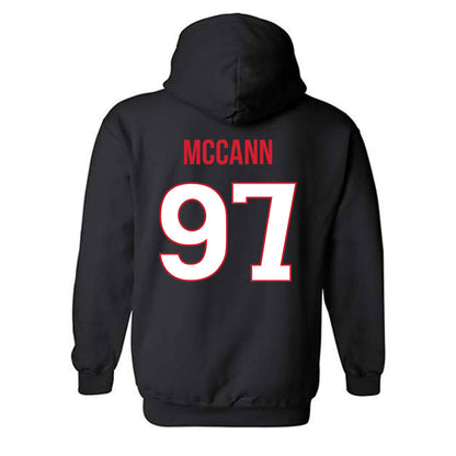 Rutgers - NCAA Football : Riley McCann - Replica Shersey Hooded Sweatshirt-1