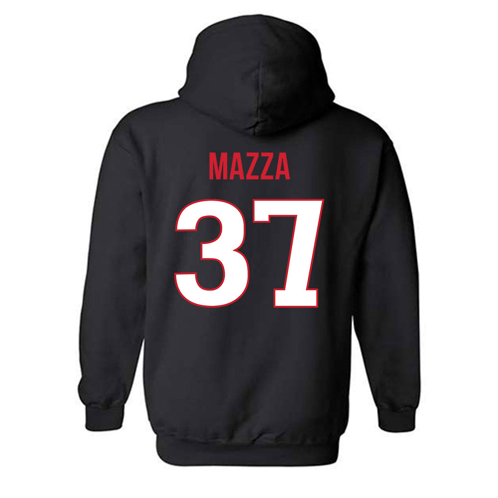 Rutgers - NCAA Baseball : Joe Mazza - Replica Shersey Hooded Sweatshirt-1